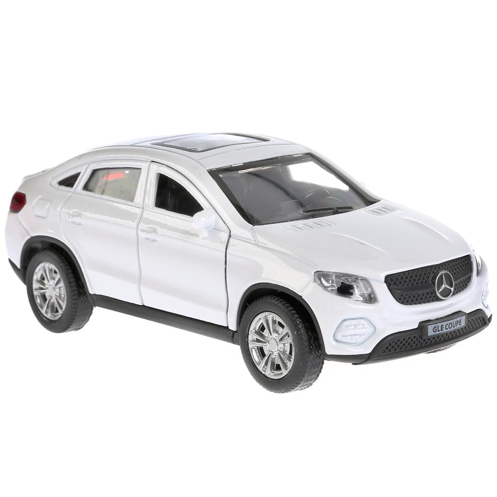 ТМ Технопарк. Machine en métal "MERCEDES-BENZ GLE COUPE" 12 cm, ouverte. двери, инерц, БЕЛЫЙ в кор.2*36шт