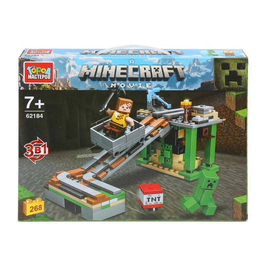Конструктор minecraft movie 3в1, 268 дет. Город мастеров в кор.2*24шт