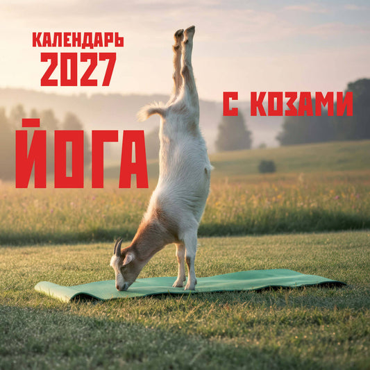 Йога с козами. Календарь настенный на 2027 год (300х300 мм)