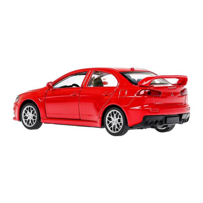 Машина металл MITSUBISHI lancer evolution, 11,4 см, двери, инерц., кор. Технопарк в кор.2*48шт