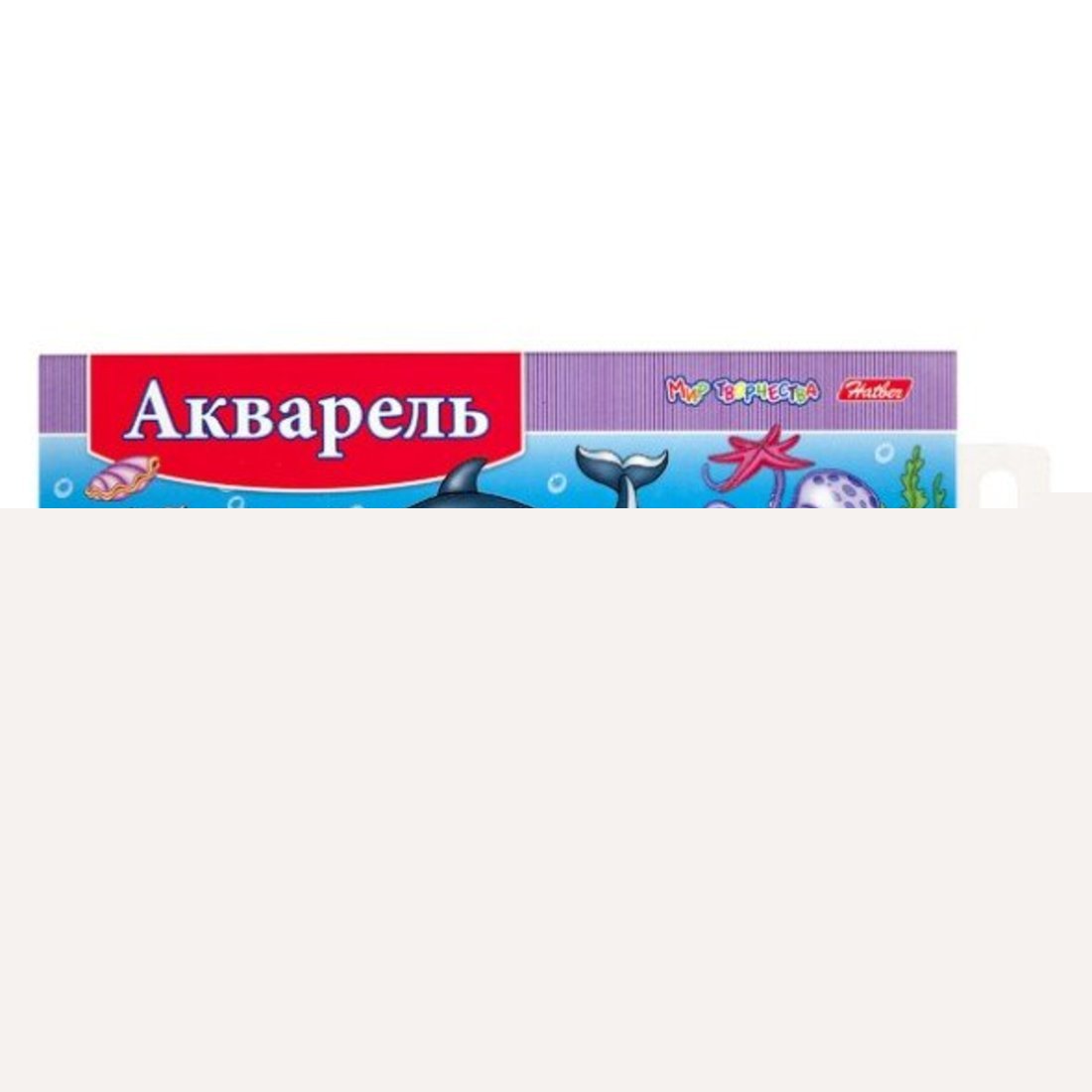 Краски Акварель медовые полусухие 12 цв. Les dauphins sans kystes dans le carton