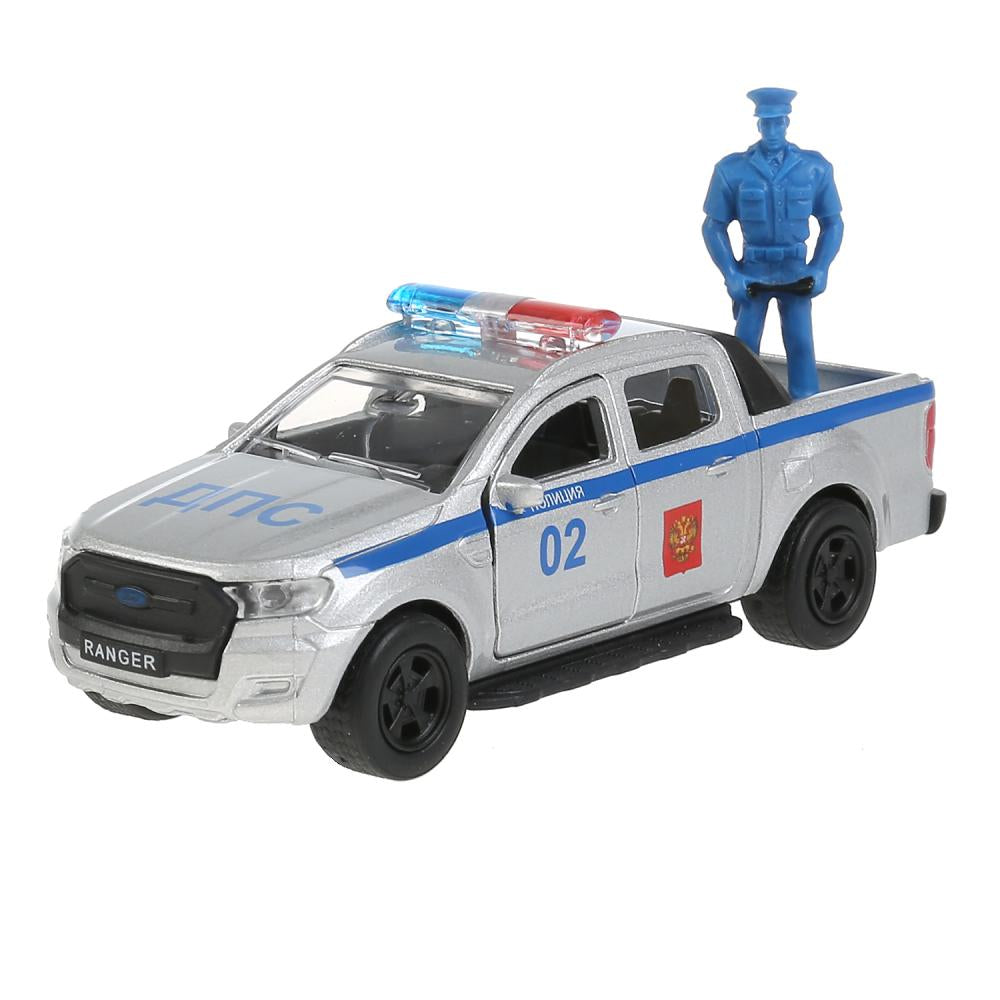 Машина металл FORD ranger, 12 см, дв., баг., инер.+фигур. 4,5см, в ассор. Технопарк в кор.2*24шт