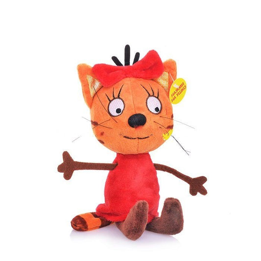 V92307/13S 246830 МЯГКАЯ ИГРУШКА "МУЛЬТИ-ПУЛЬТИ" 3 КОТА. КАРАМЕЛЬКА 13СМ, ОЗВУЧ. РУСС. ЧИП В ПАК.