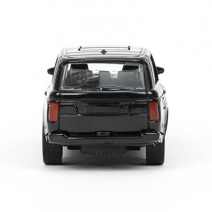 Машина пластик LAND ROVER RANGE ROVER VOGUE 12 см, инерц, черный, кор. Технопарк в кор.2*120шт