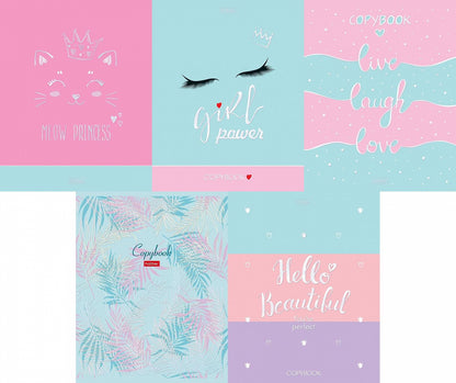 Тетрадь 48л,Для девочек,5вид,48Т5лофВ1