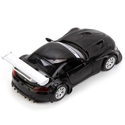 МАШИНА "ТЕХНОПАРК" МЕТАЛЛ. ИНЕРЦ. BMW Z-4 GT3, 1:38, ОТКРЫВ. ДВЕРИ В РУСС. КОР. в кор.2*36шт