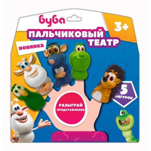 Игрушка для ванны пальчиковый театр БУБА на блист. КАПИТОШКА в кор.2*12шт