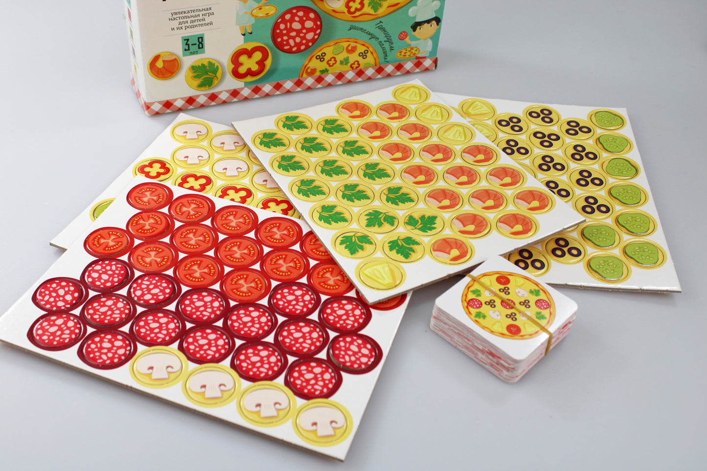 Игра настольная "Pizza Party" Baby Toys в кор.14шт