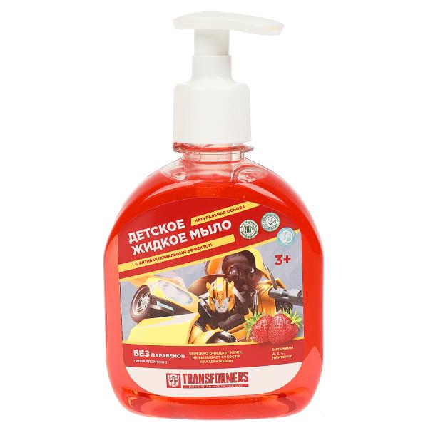 Детское жидкое мыло "клубника" Transformateurs avec extracteurs d'œufs et de viande 300ml Умка в кор.8шт
