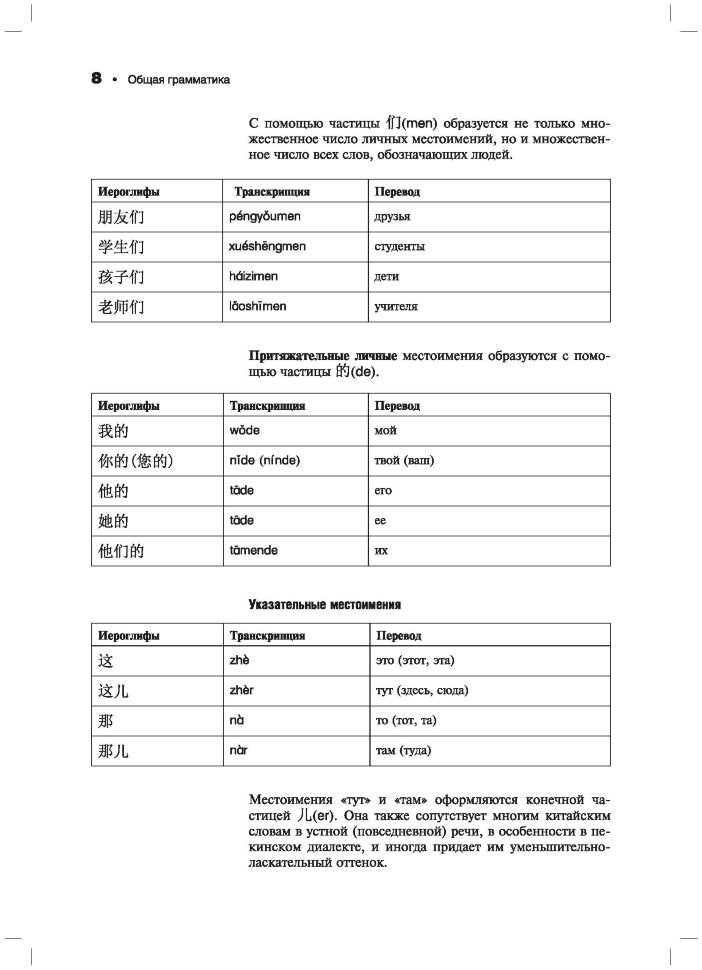 Китайский язык. Грамматика с упражнениями. Шафир М.А.