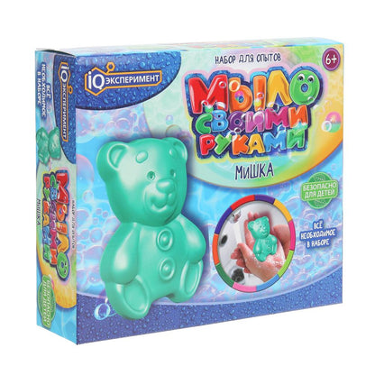 Набор опытов мыловарение, мишка, 1шт., в кор. IQ Эксперимент в кор.100шт