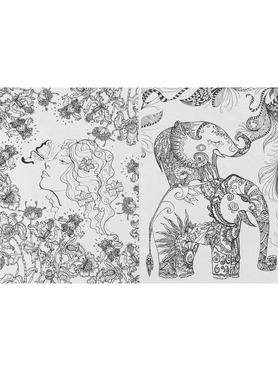 Раскраска-антистресс.А5, 56л., СКАЗОЧНЫЙ МИР, КБС, мягк.обл.