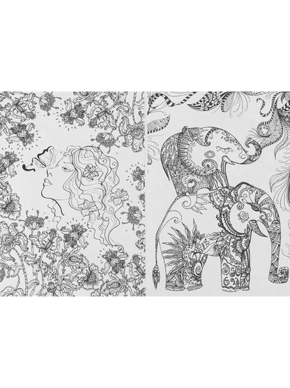 Раскраска-антистресс.А5, 56л., СКАЗОЧНЫЙ МИР, КБС, мягк.обл.