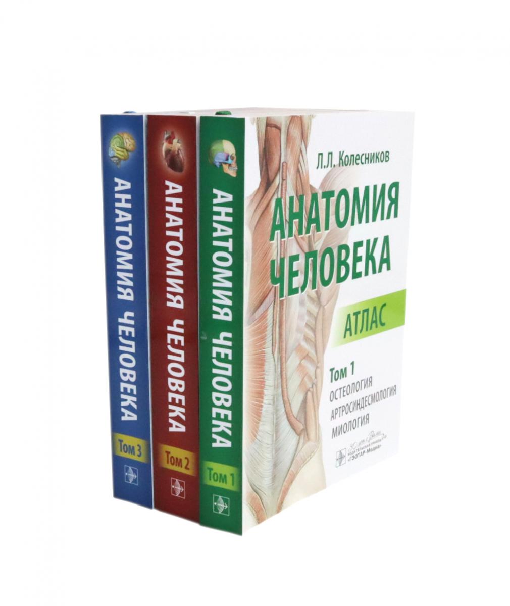 Анатомия человека: Атлас. À 3 т. (комплект из 3-х книг)