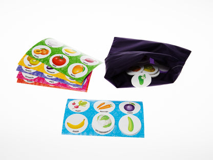 Лото пластмассовое "Овощи, фрукты"