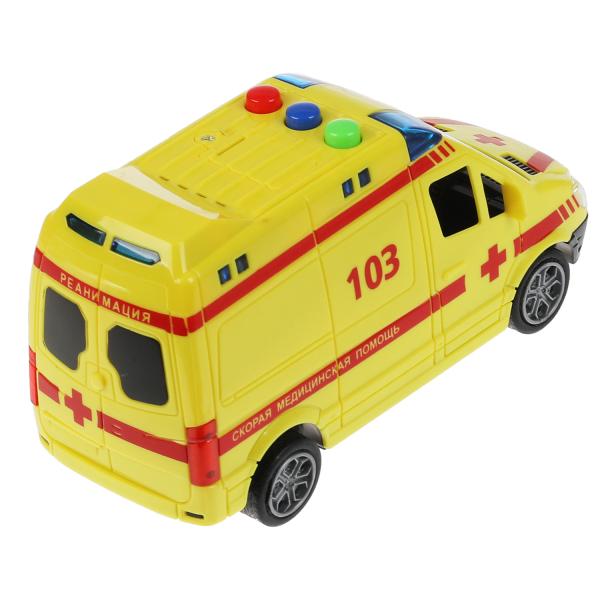 Machine en plastique pour véhicule MERCEDES-BENZ SPRINTER РЕАНИМАЦИЯ 14,5см,инерц,кор. Parc technologique dans le cor.2*36шт