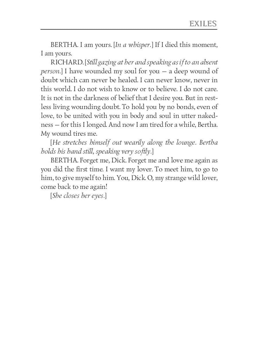 Exilés = Изгнанники: на англ.яз