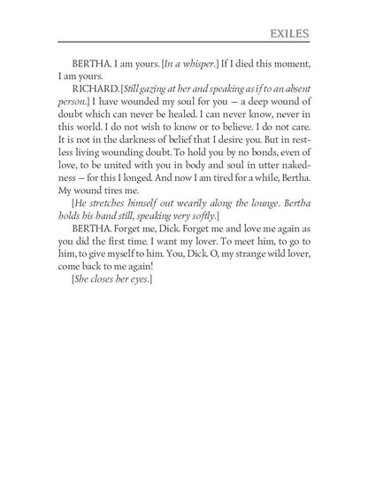 Exilés = Изгнанники: на англ.яз