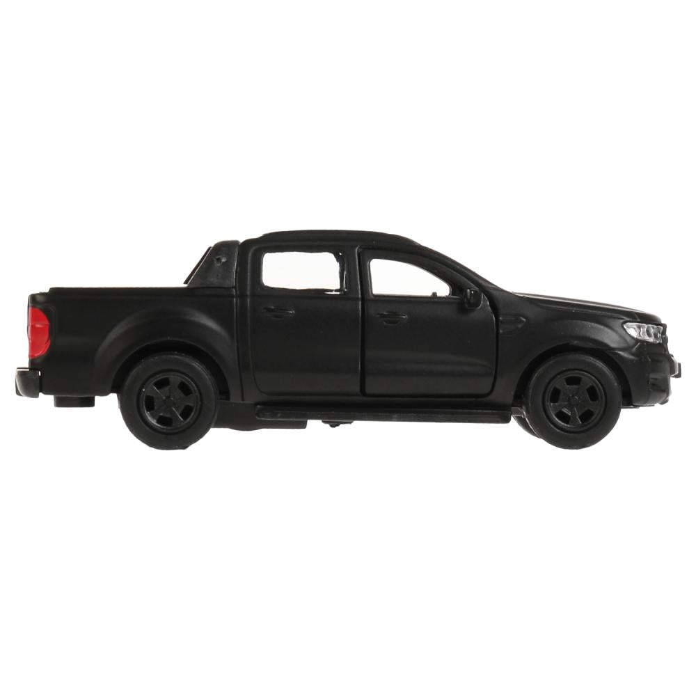 Machine en métal FORD ranger ПИКАП, 12 см, .дв., баг., инерц., черый мат., кор. Parc technologique en cor.2*24шт