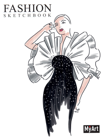 Mon Art. Mode СКЕТЧБУК на гребне. Diva