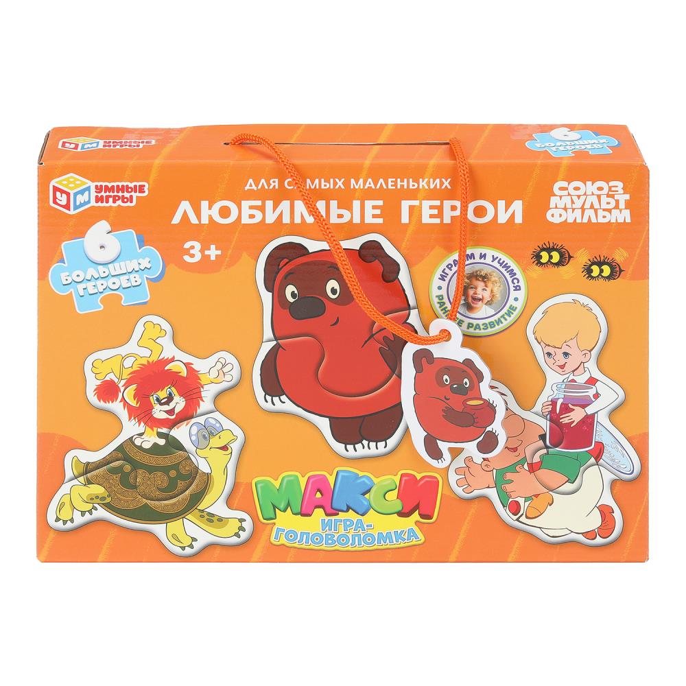 Любимые герои. СОЮЗМУЛЬТФИЛЬМ. Пазлы-половинки для малышей. 250x180x45 mm. Умные игры в кор.20шт