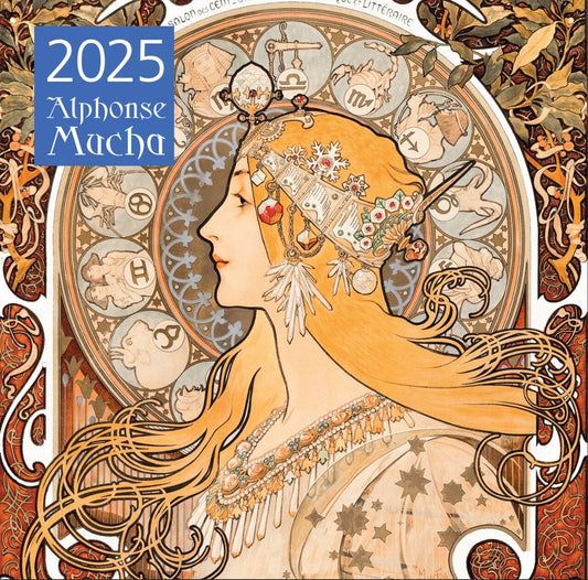 Alfons Mucha. Calendrier pour l'année 2025 (300x300 mm)