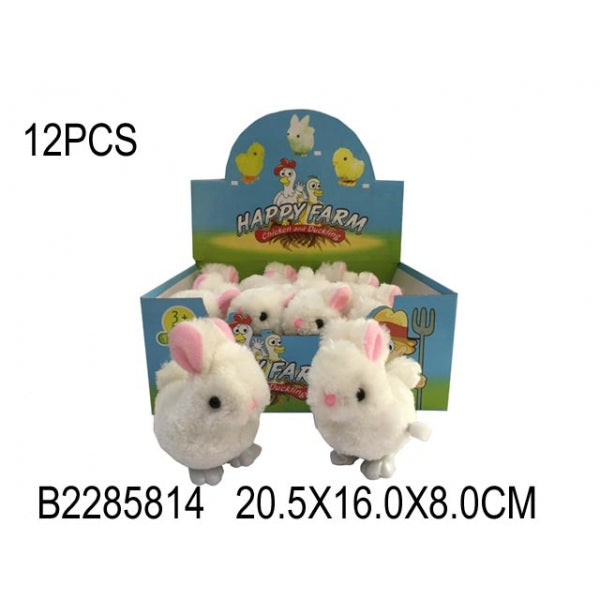Игрушка заводная зайчик в дисплее уп-12шт в кор.2*30уп
