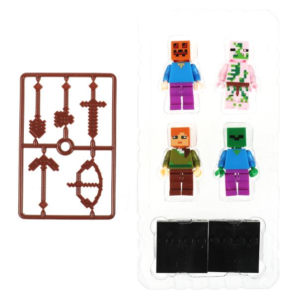 Конструктор фигурки мой мир -4 шт. МАСТЕР в кор.2*120шт