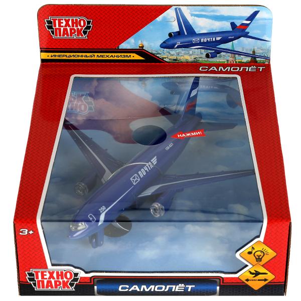 1792842-R2 340640 Модель металл свет-звук САМОЛЕТ ПОЧТА 18,5 см, инерция, кор. Технопарк в кор.2*60ш