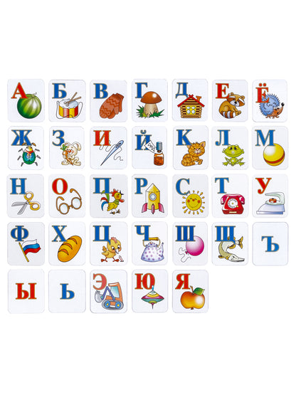 АЗБУКА В КАРТИНКАХ ( НА МАГНИТАХ ) 00248 в уп.20шт