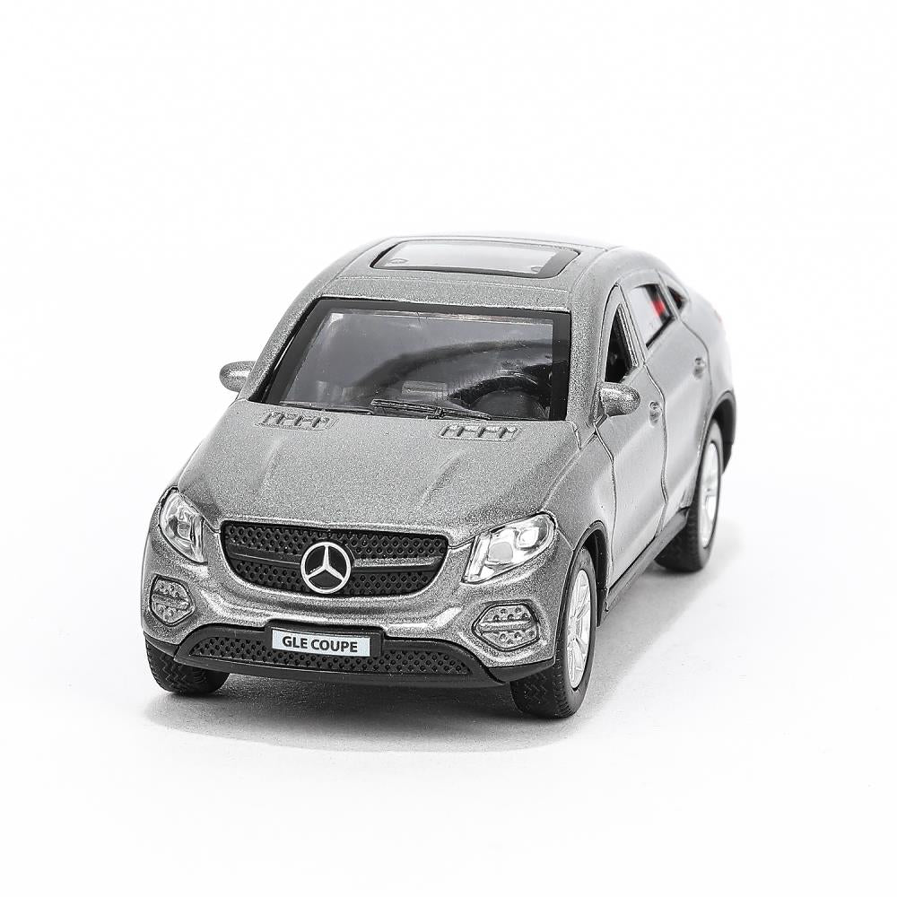 Машина металл MERCEDES-BENZ GLE COUPE длин 12 см, двери, багажн, серый, кор. Технопарк в кор.2*36шт