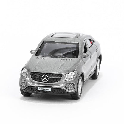 Машина металл MERCEDES-BENZ GLE COUPE длин 12 см, двери, багажн, серый, кор. Технопарк в кор.2*36шт