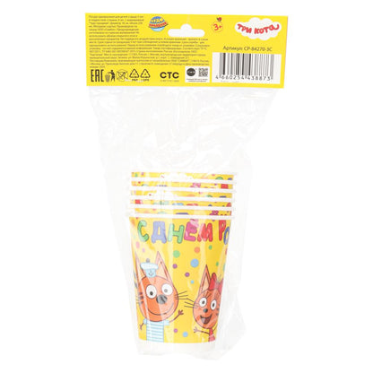 Boîtes à provisions ТРИ КОТА, 6 pièces, trois pièces CHУДО ПРАЗДНИК в кор.96наб