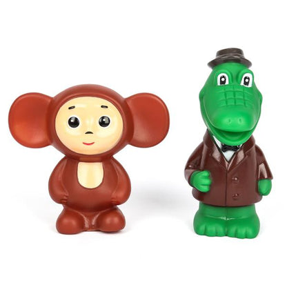 2304R0012-R-NW Игрушка пластизоль для ванны гена и Чебурашка СОЮЗМУЛЬТФИЛЬМ в сетке КАПИТОШКА в кор.