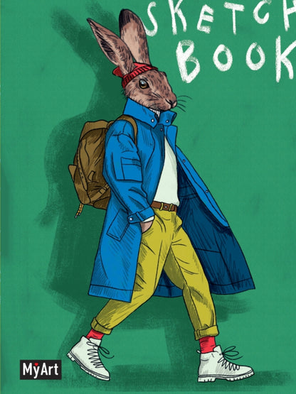 Mon Art. СКЕТЧБУК "НА СТИЛЕ" ЗАЯЦ