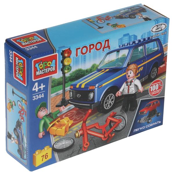 Constructeur LADA 4х4 : entreprise avec vélo, 76 jours. (легко собрать) Город мастеров в кор.80шт