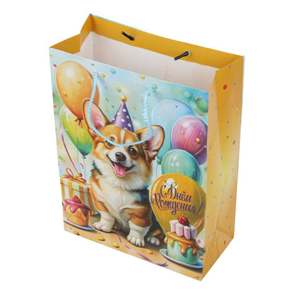 Paquet de nourriture pour animaux de compagnie Paquet de nourriture pour chiens, chats de corgi pour chien de compagnie, en cor.10*12