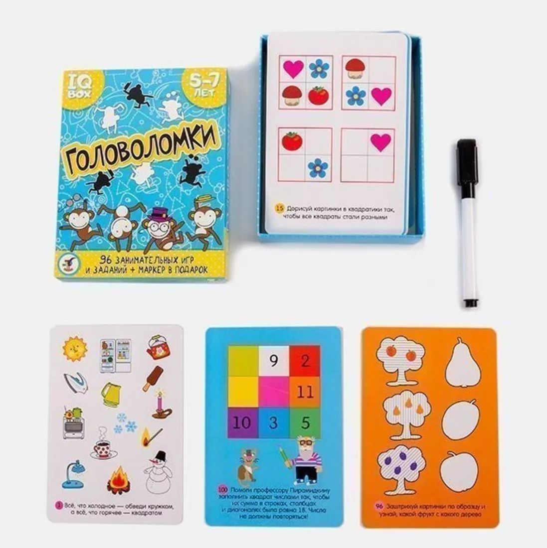 Дрофа. IQ Box. Головоломки 5-7 лет арт.3565 /38