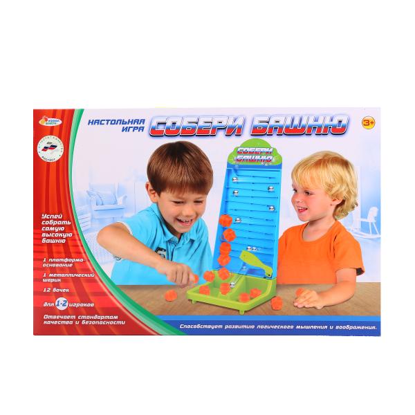 ИГРА НАСТОЛЬНАЯ "ИГРАЕМ ВМЕСТЕ" "СОБЕРИ БАШНЮ" 82788 В РУСС. КОР. в кор.2*24шт