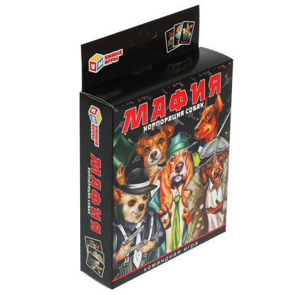 Мафия Корпорация собак. 18 карточек. Коробка: 138х170х40мм, карточки 76х106мм. Умные игры в кор.50шт