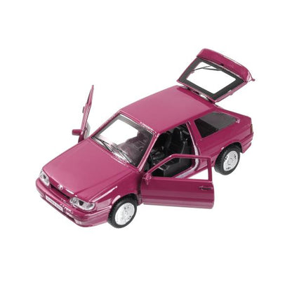 Machine en métal vaz-2113 12 cm, double, sac, argent, rouge, cor. Parc technologique dans le cor.2*36шт