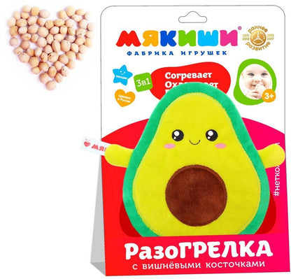Игрушка Доктор Мякиш - Авокадо (с вишневыми косточками)