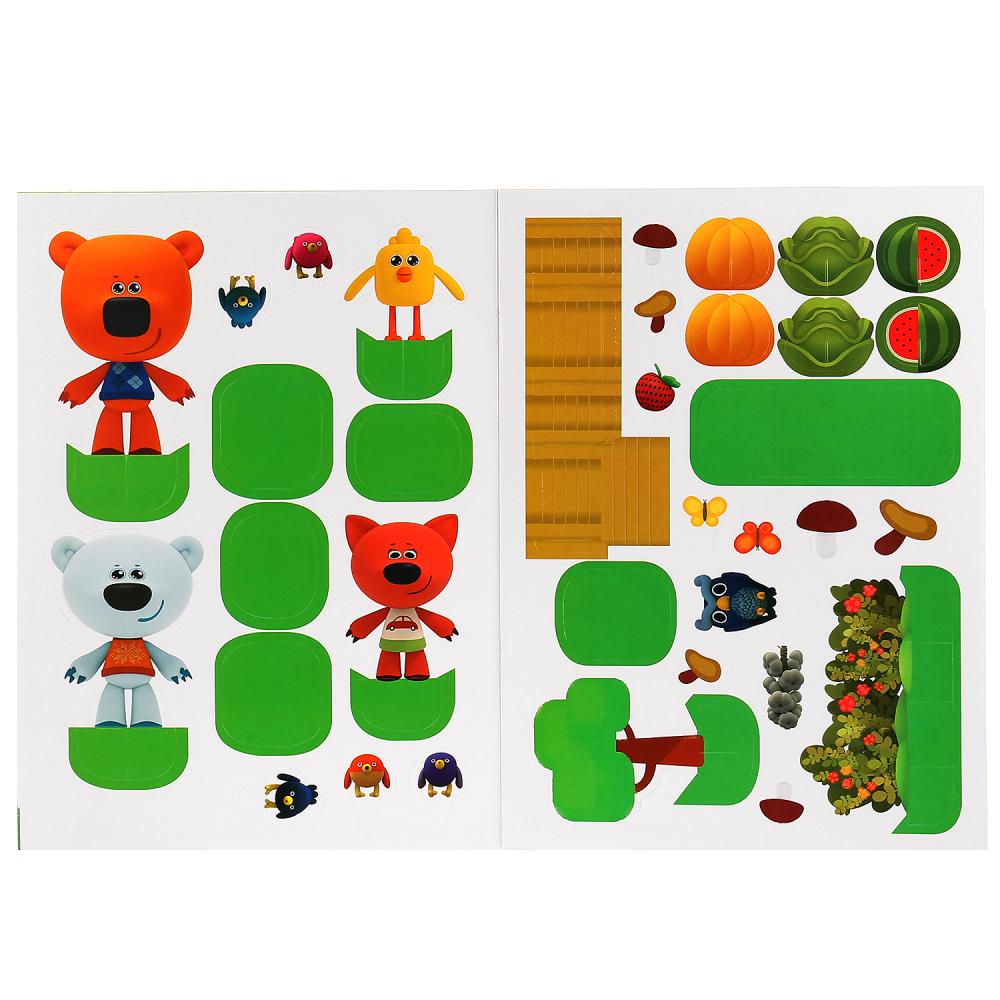 "УМКА". ВЕСЕЛЫЕ ПОДЕЛКИ. МИМИМИШКИ (АКТИВИТИ С КАРТОННОЙ АППЛИКАЦИЕЙ И НАКЛЕЙКАМИ). en cor.50шт