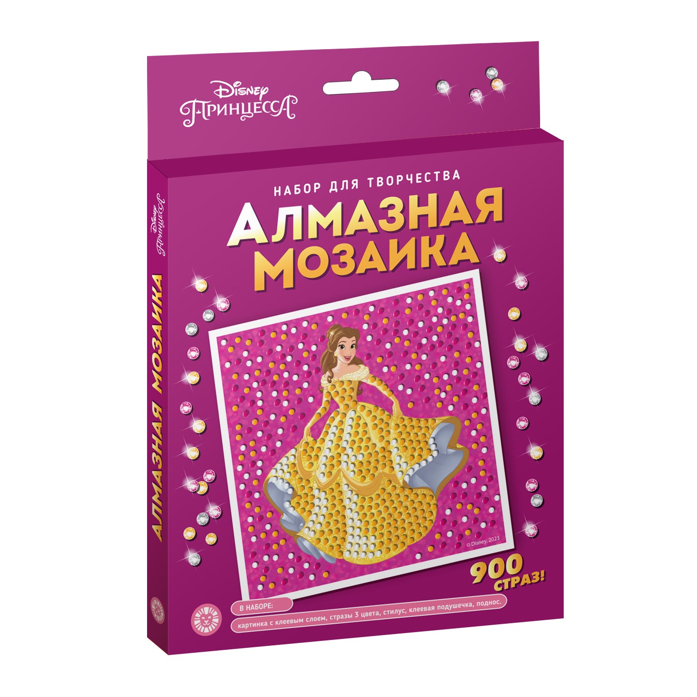 Принцесса Disney (Белль). Набор для творчества «Алмазная мозаика».