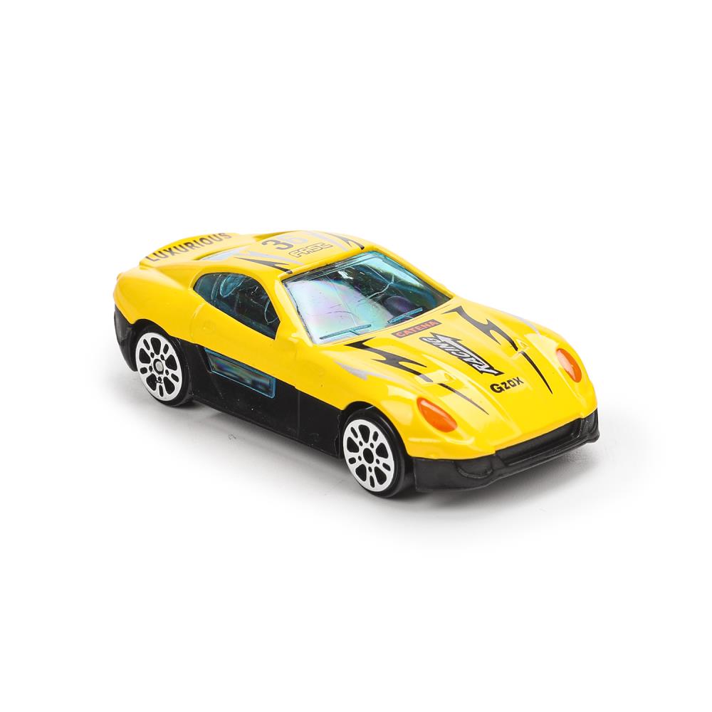 Machine en métal ROAD RACING pour SUISSE 7 cm, 3 pièces, dans un assortiment, cor. Parc technologique dans le cor.2*96шт