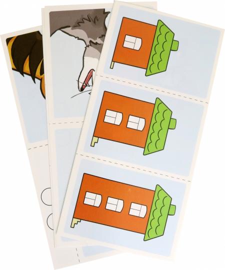 Prenez la carte avec les risques. Речевой конструктор. Слоговая гимнастика. Heure 1. Pour un enfant de 4 à 7 ans