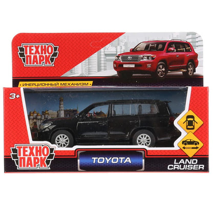 CRUISER-BK 262771 Véhicule en métal TOYOTA LAND CRUISER pour 12,5 cm, double, acier, noir, cor. Technologie