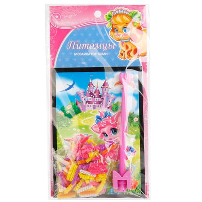 НАБОР Д/ТВОРЧЕСТВА "MULTIART" МОЗАИКА НИТКАМИ, ПИТОМЦЫ В ПАК. (РУСС. УП.) УП-24ШТ в кор.16уп