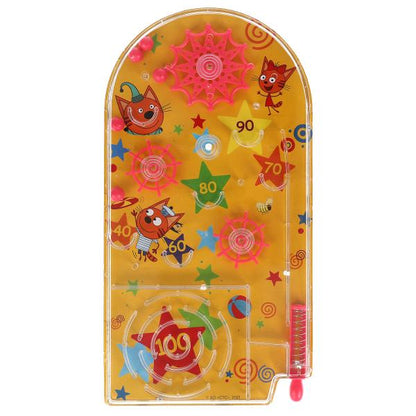 Настольная игра пинбол Три Кота блист.17*19*2см ИГРАЕМ ВМЕСТЕ в кор.2*96шт