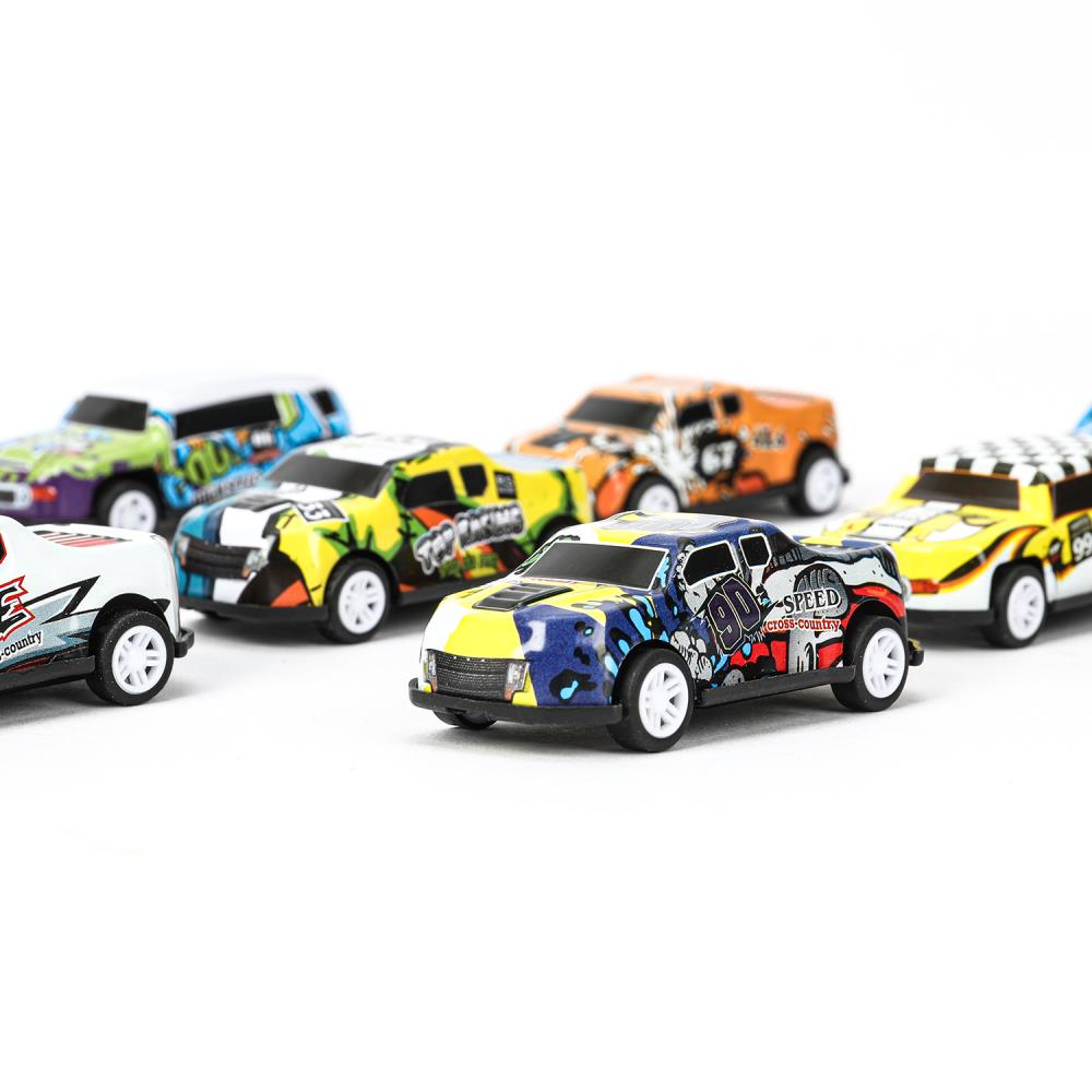 Machine en métal ROAD RACING pour SSUПЕРКАР 6,8 cm, 10 pièces, dans un assortiment, couleur. Parc technologique dans le cor.2*54наб